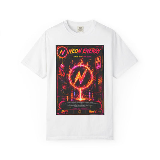 Neon Energy Power Runs The Block — BDX Energy Series — BDX Tee