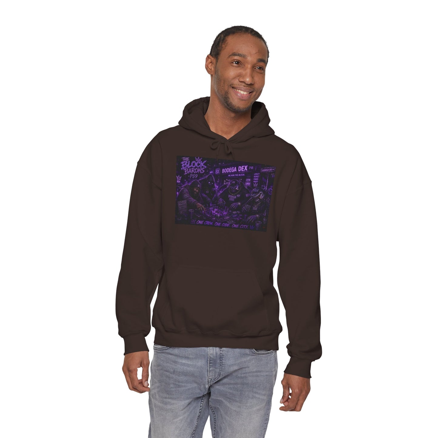 The Block Barons Shadow Edition — One Crew One Code One City — BDX Hoodie