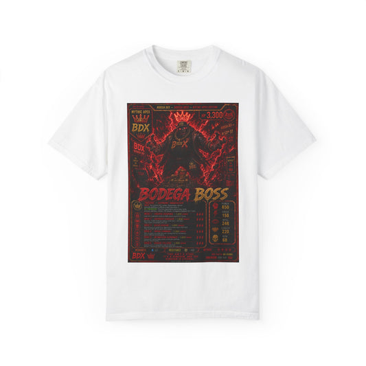 Bodega Boss Graphic T-Shirt — Retro Streetwear Poster Design