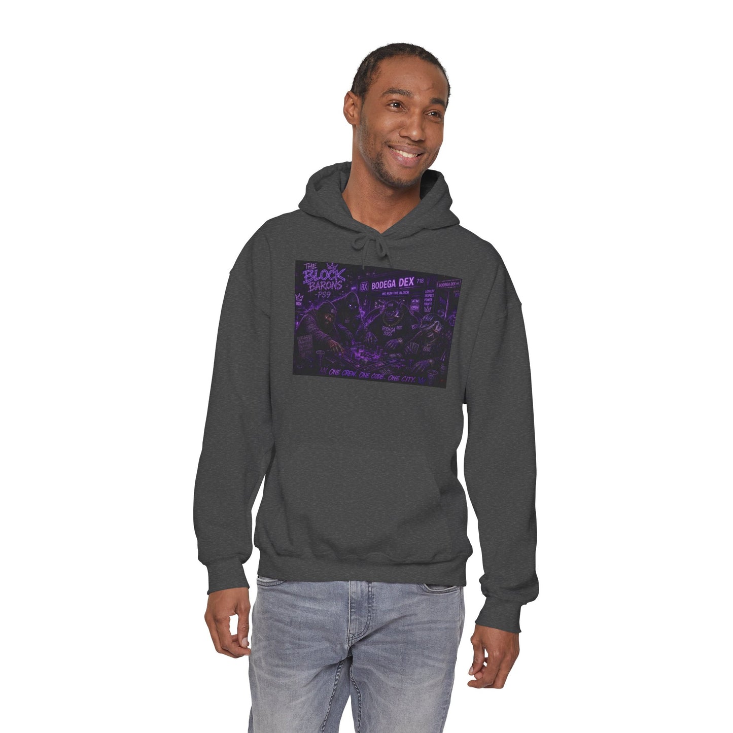 The Block Barons Shadow Edition — One Crew One Code One City — BDX Hoodie