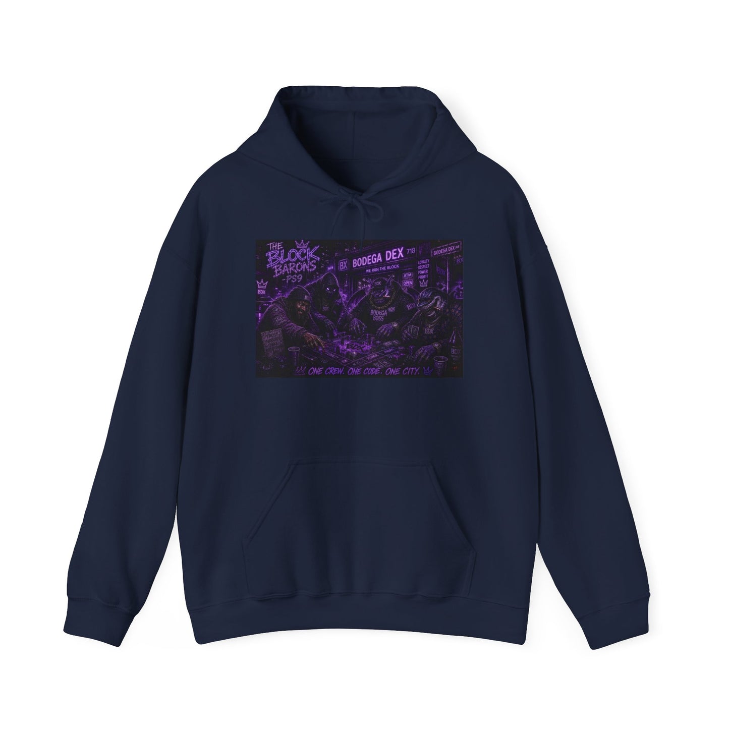 The Block Barons Shadow Edition — One Crew One Code One City — BDX Hoodie