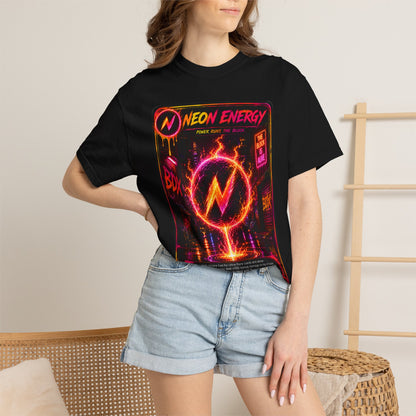Neon Energy Power Runs The Block — BDX Energy Series — BDX Tee