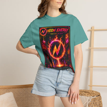 Neon Energy Power Runs The Block — BDX Energy Series — BDX Tee