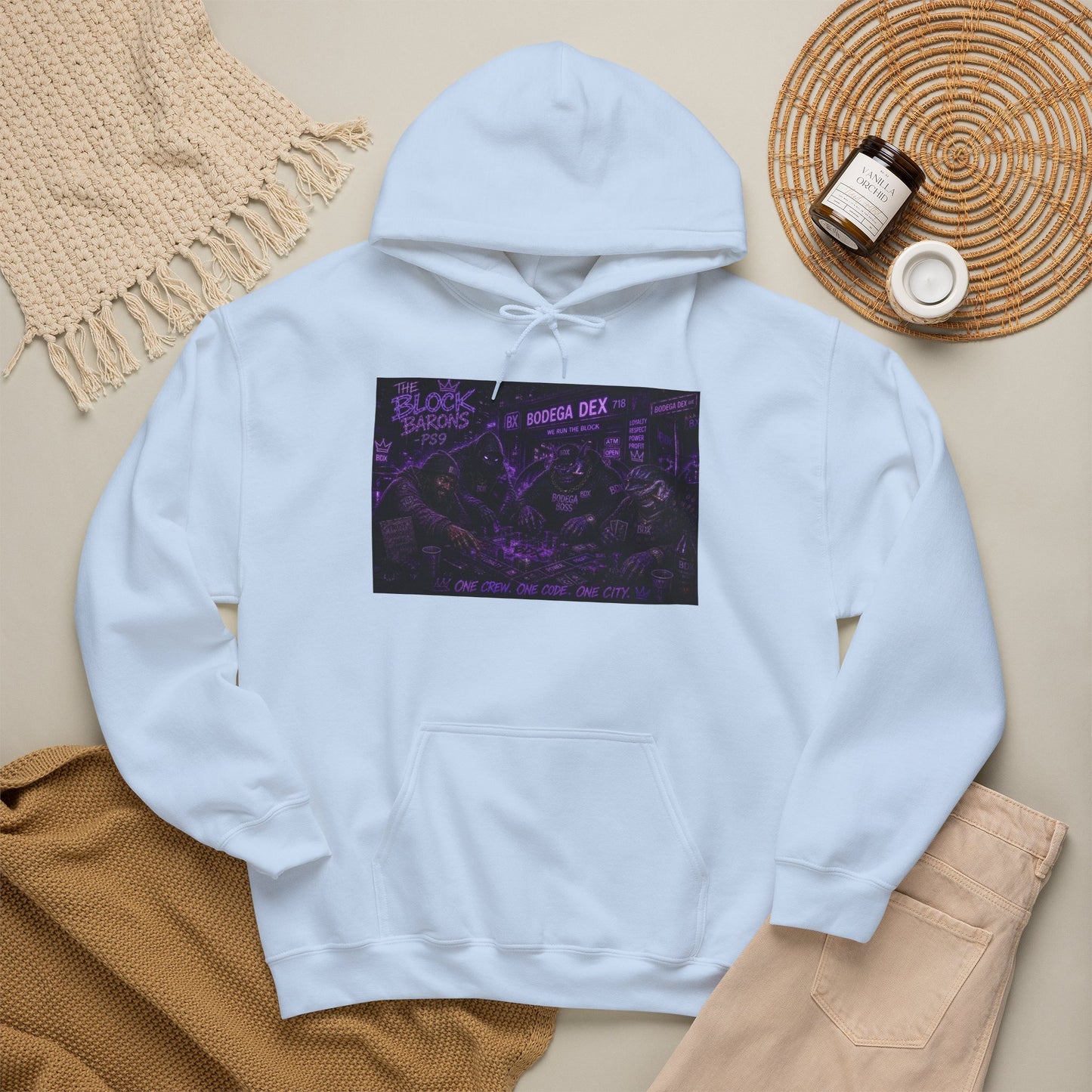 The Block Barons Shadow Edition — One Crew One Code One City — BDX Hoodie