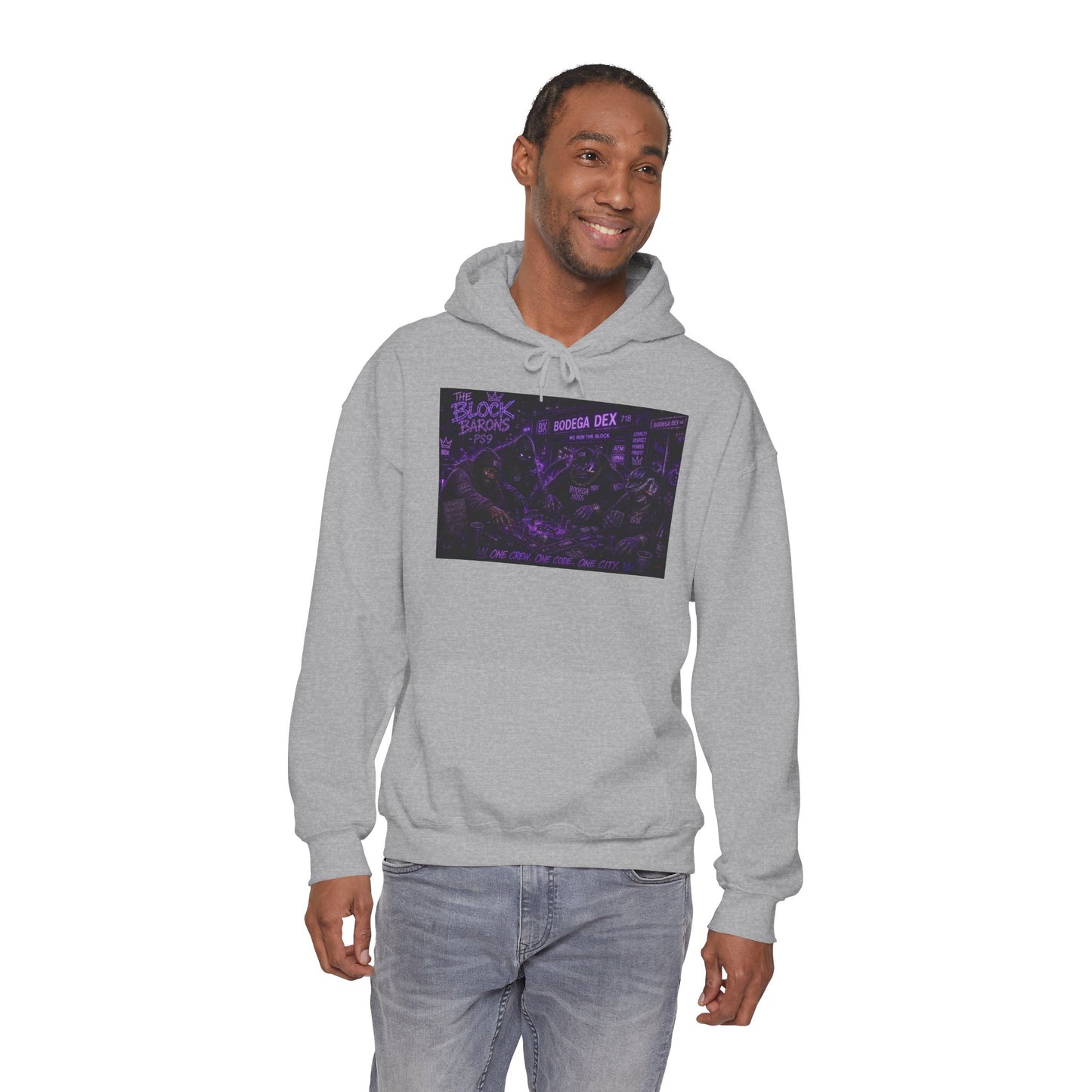 The Block Barons Shadow Edition — One Crew One Code One City — BDX Hoodie