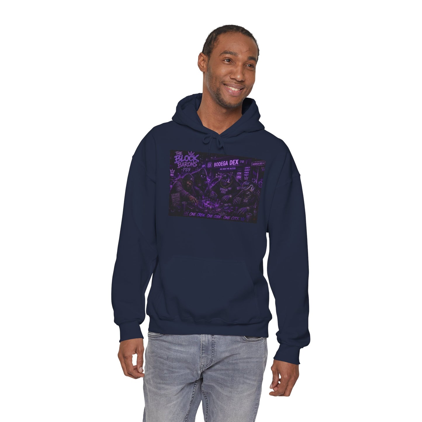The Block Barons Shadow Edition — One Crew One Code One City — BDX Hoodie