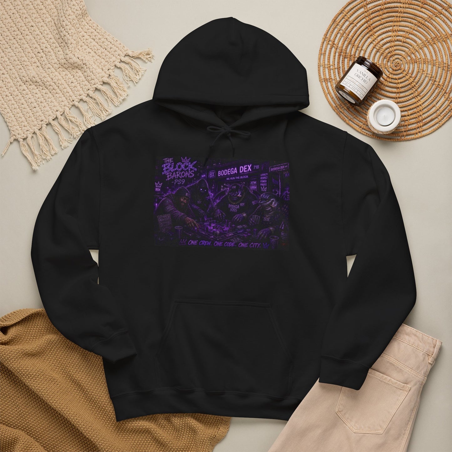The Block Barons Shadow Edition — One Crew One Code One City — BDX Hoodie