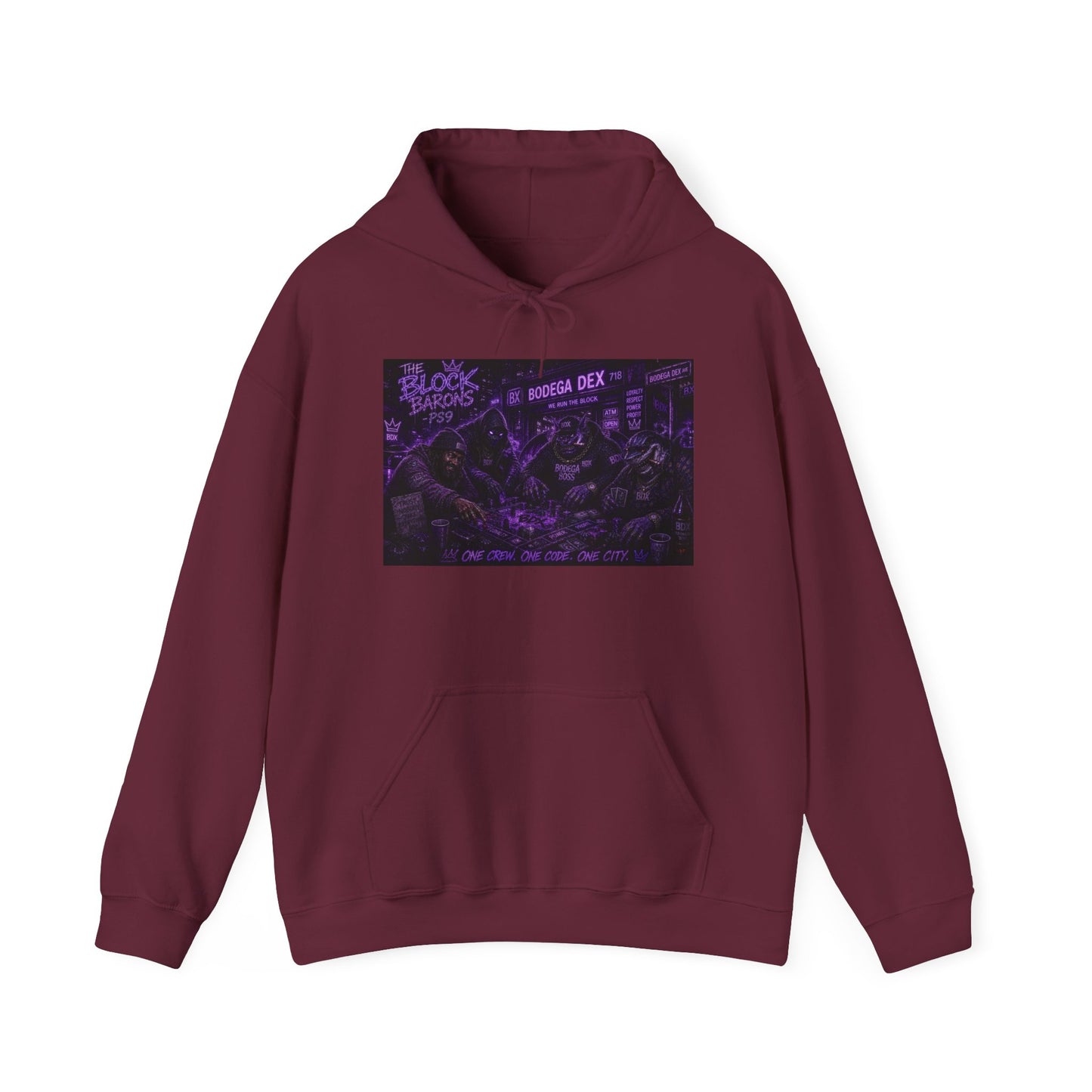 The Block Barons Shadow Edition — One Crew One Code One City — BDX Hoodie