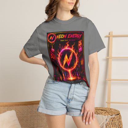 Neon Energy Power Runs The Block — BDX Energy Series — BDX Tee