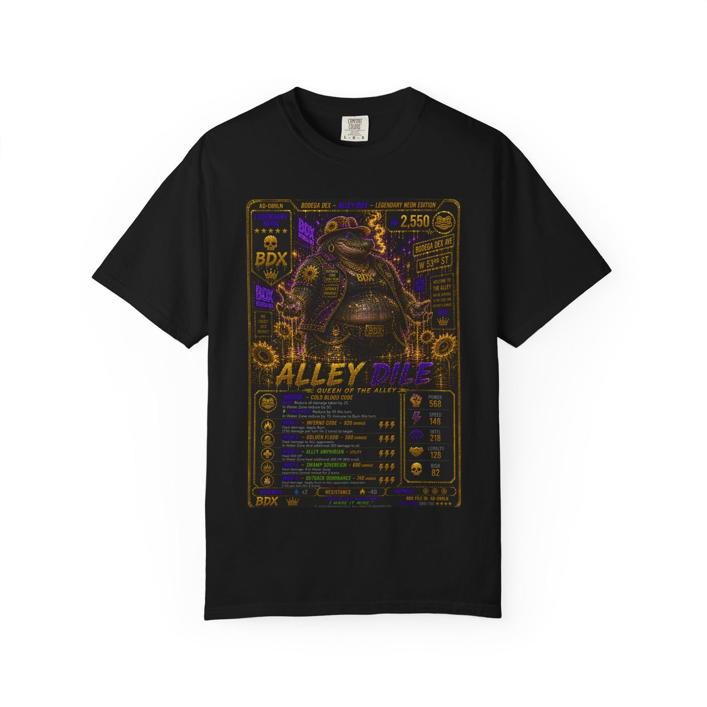 Alley Dile Legendary Neon Queen of the Alley — BDX Tee