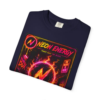 Neon Energy Power Runs The Block — BDX Energy Series — BDX Tee