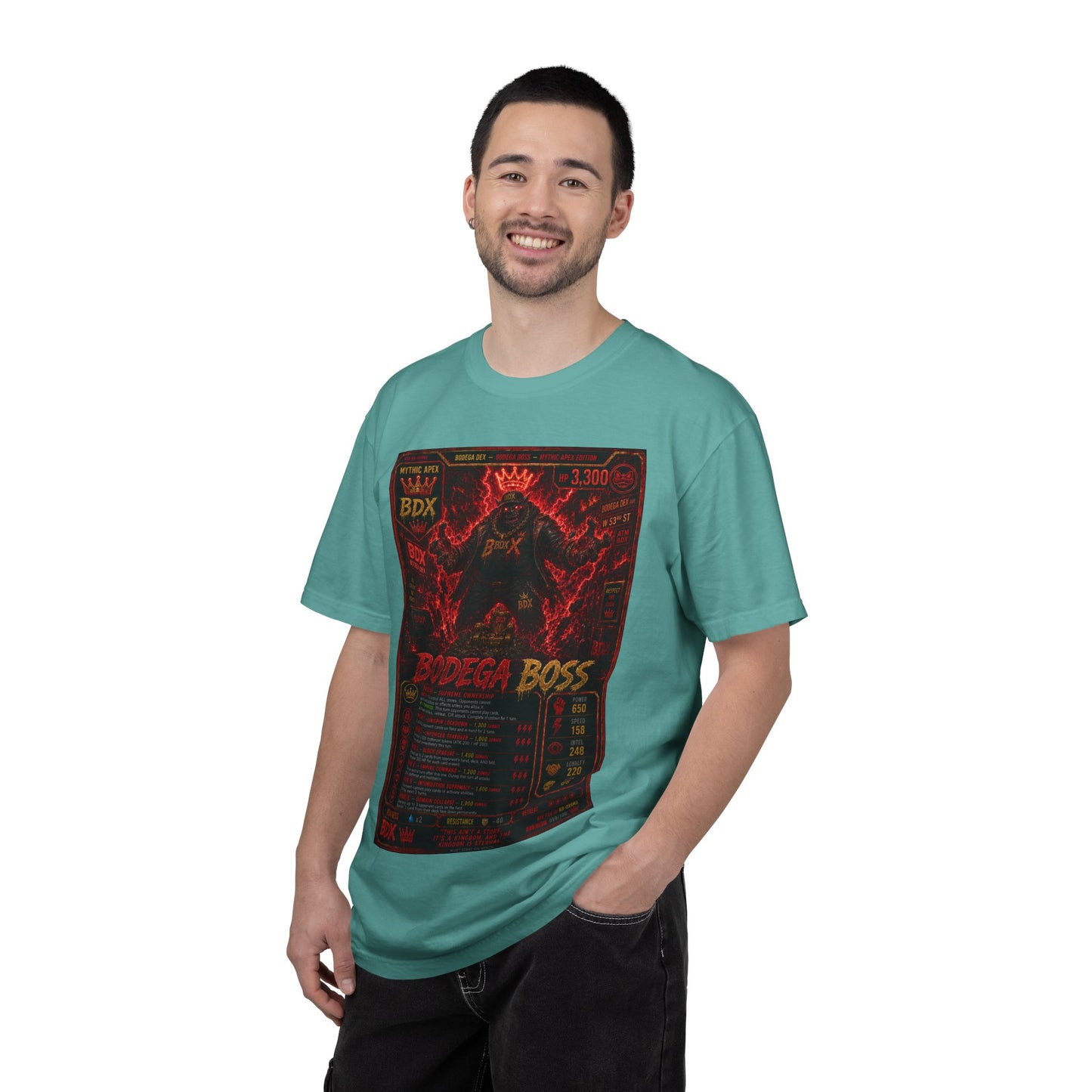 Bodega Boss Graphic T-Shirt — Retro Streetwear Poster Design