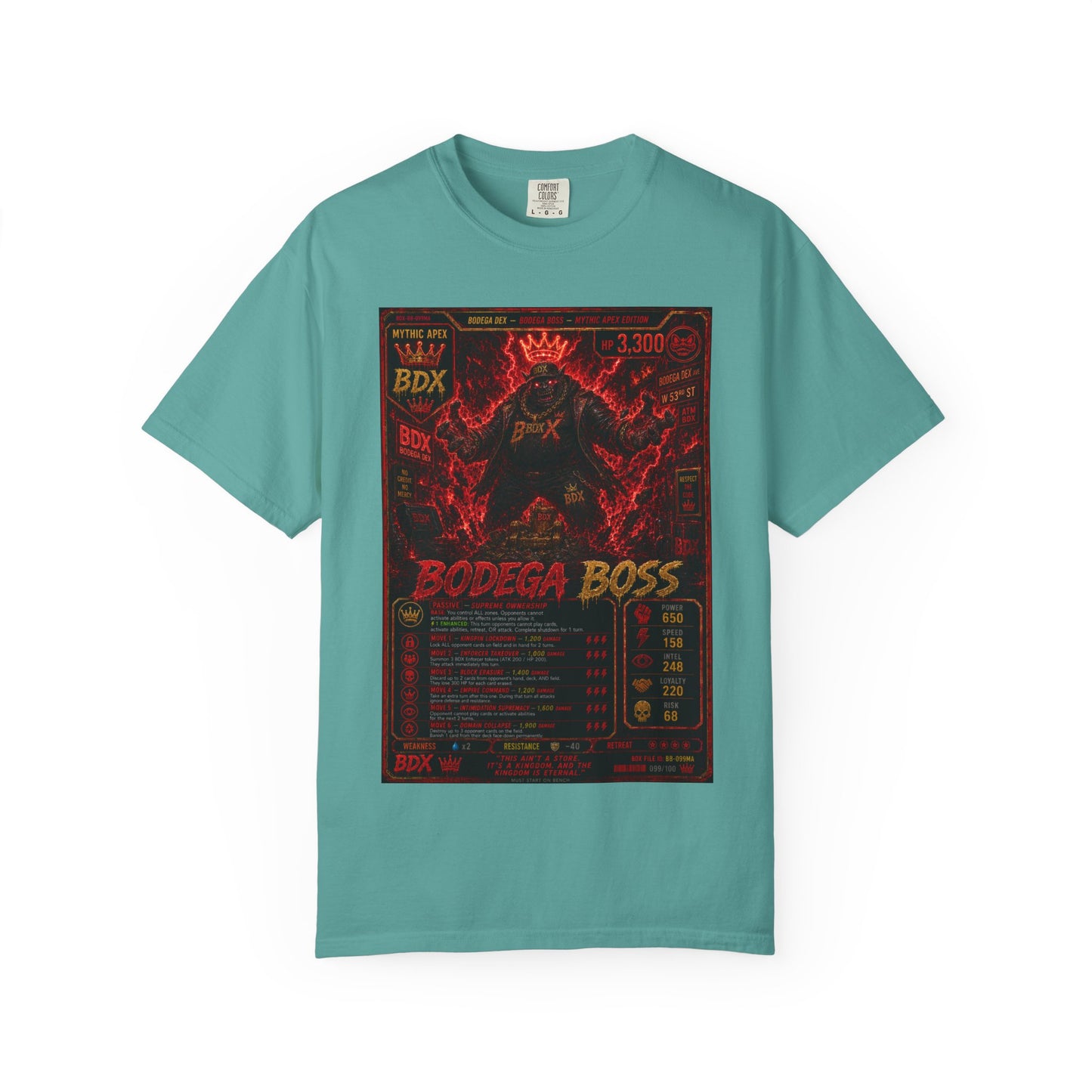 Bodega Boss Graphic T-Shirt — Retro Streetwear Poster Design