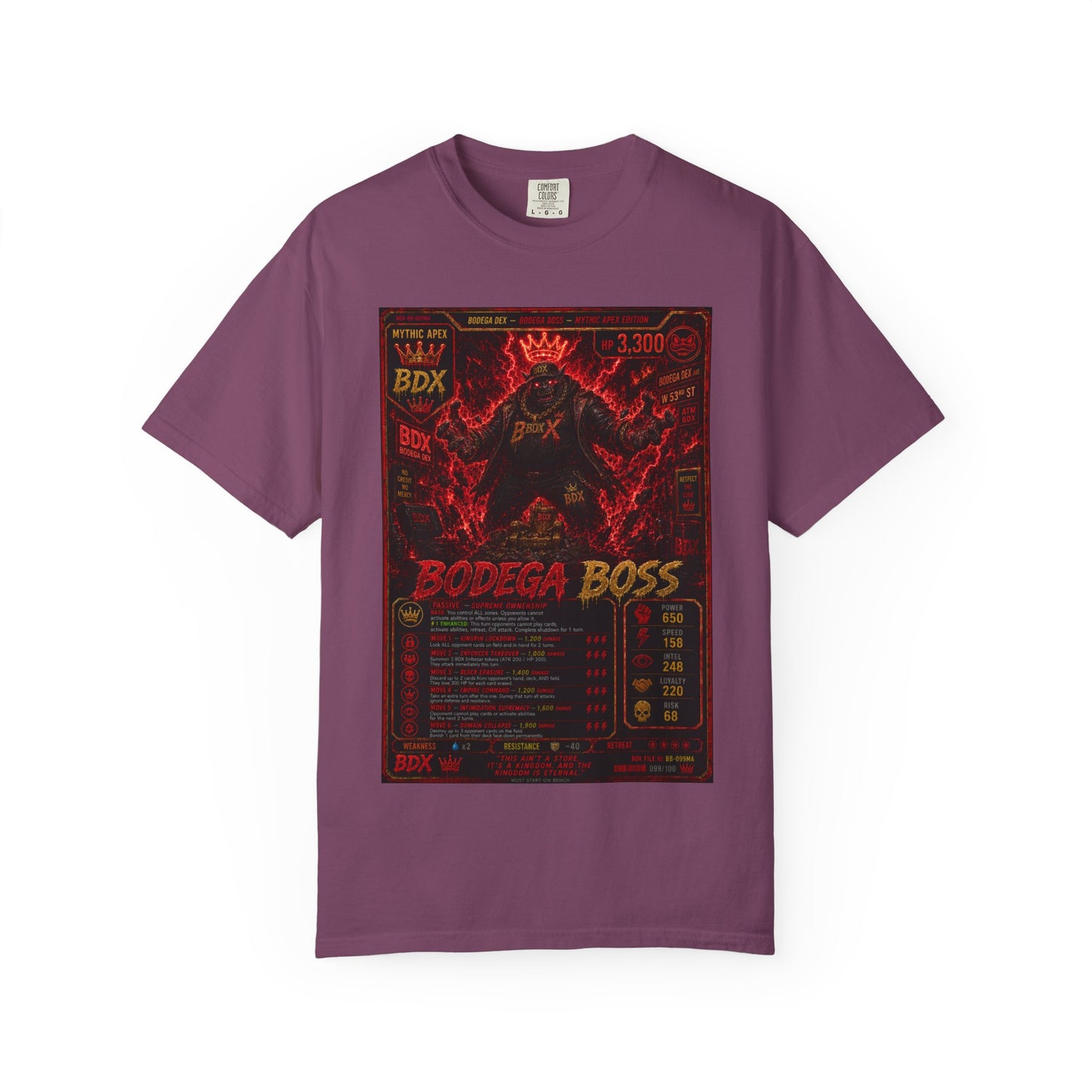 Bodega Boss Graphic T-Shirt — Retro Streetwear Poster Design