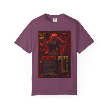 Bodega Boss Graphic T-Shirt — Retro Streetwear Poster Design