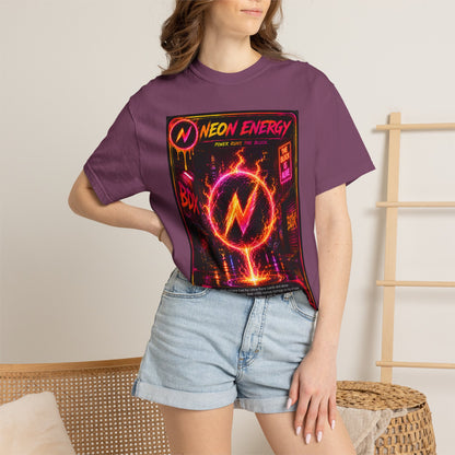 Neon Energy Power Runs The Block — BDX Energy Series — BDX Tee