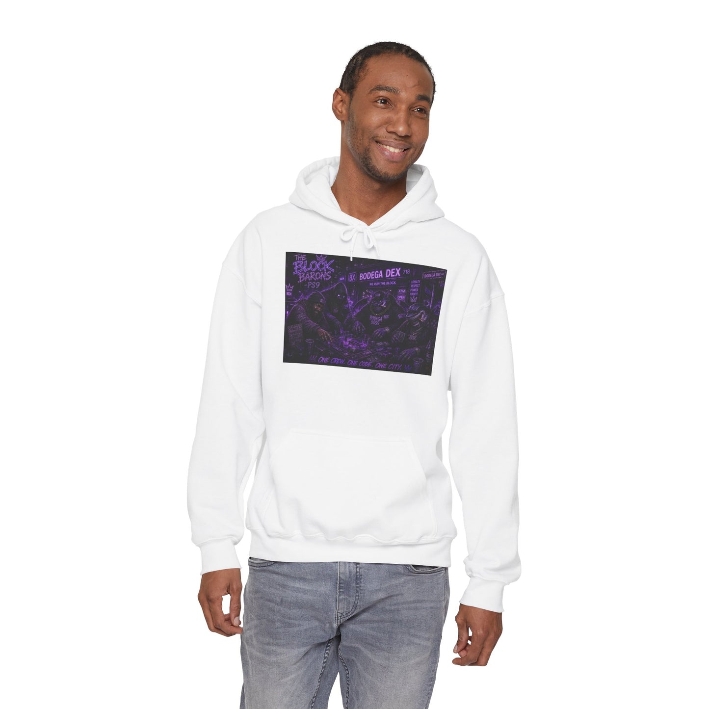 The Block Barons Shadow Edition — One Crew One Code One City — BDX Hoodie