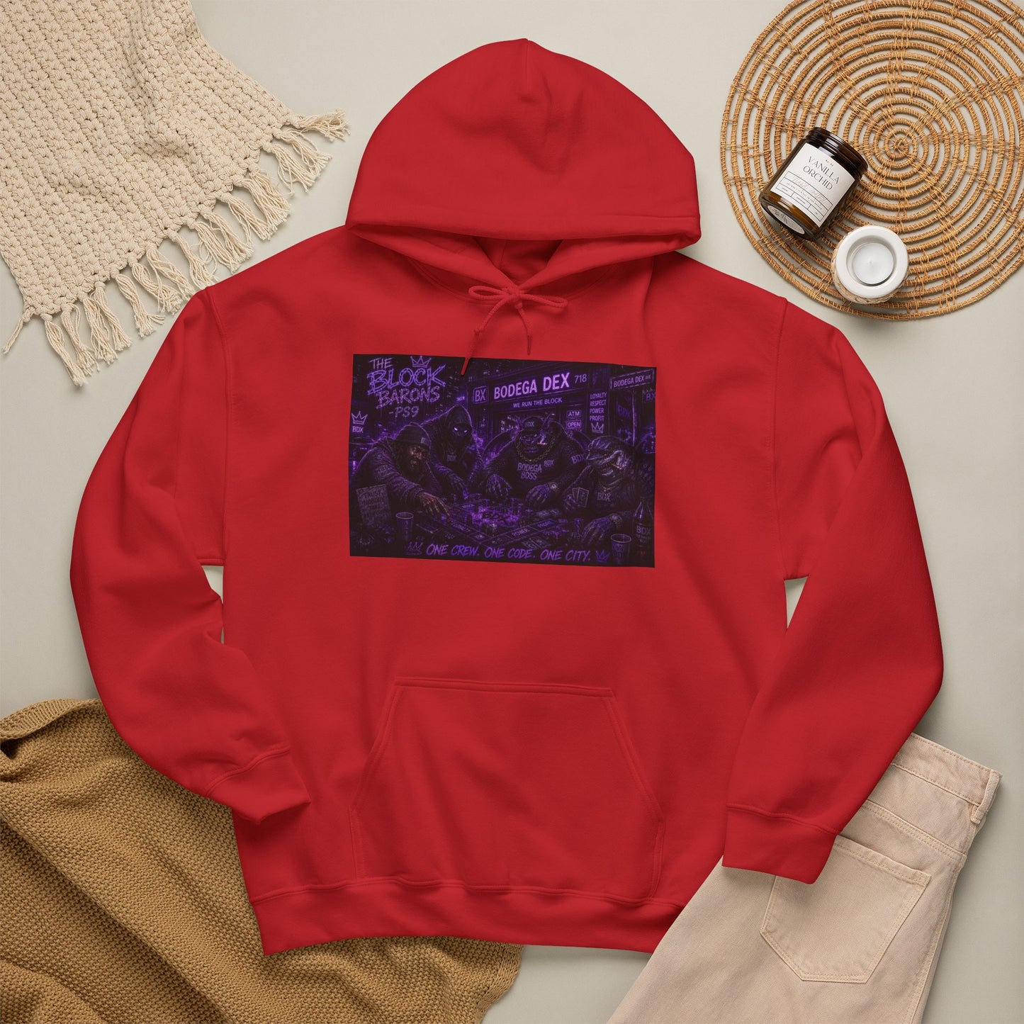 The Block Barons Shadow Edition — One Crew One Code One City — BDX Hoodie