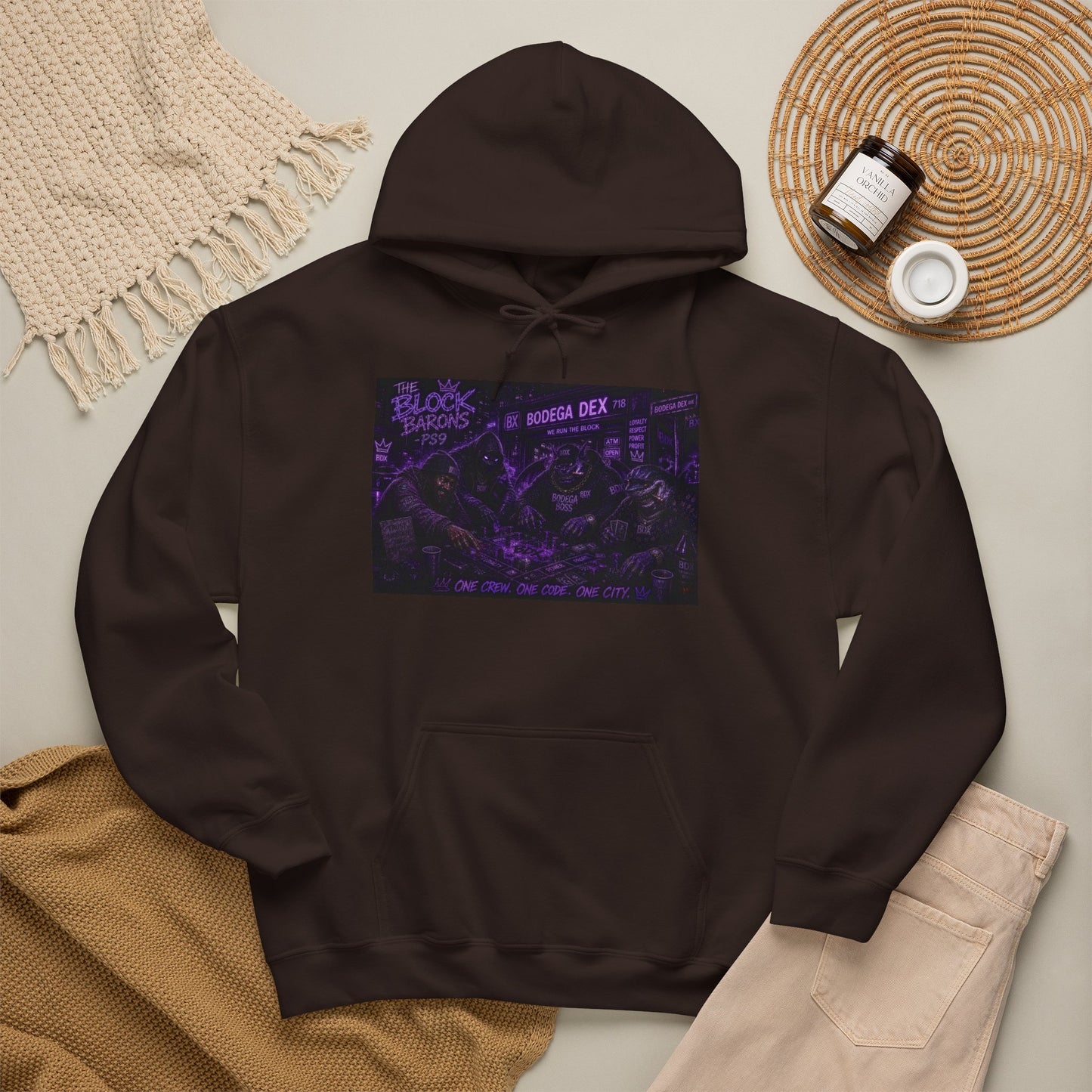 The Block Barons Shadow Edition — One Crew One Code One City — BDX Hoodie