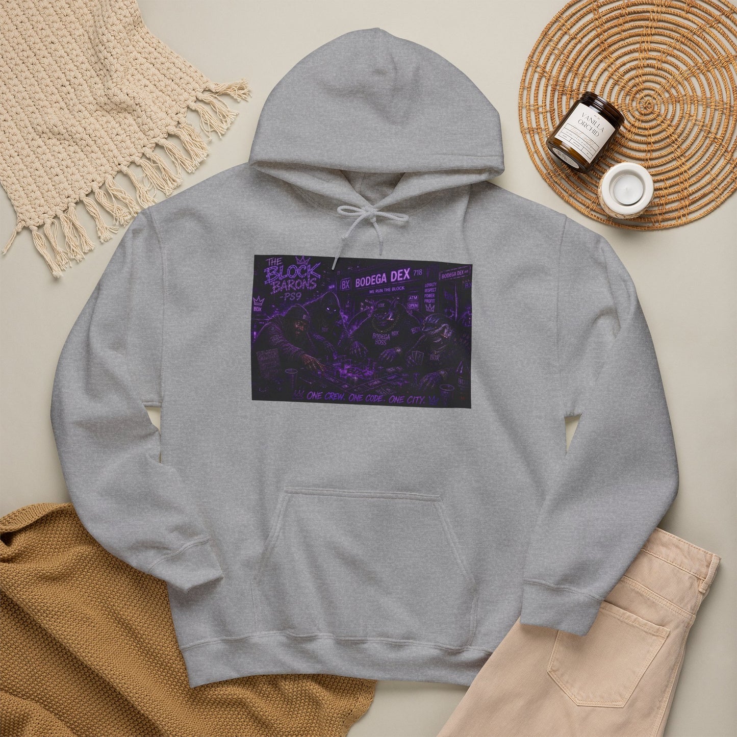 The Block Barons Shadow Edition — One Crew One Code One City — BDX Hoodie