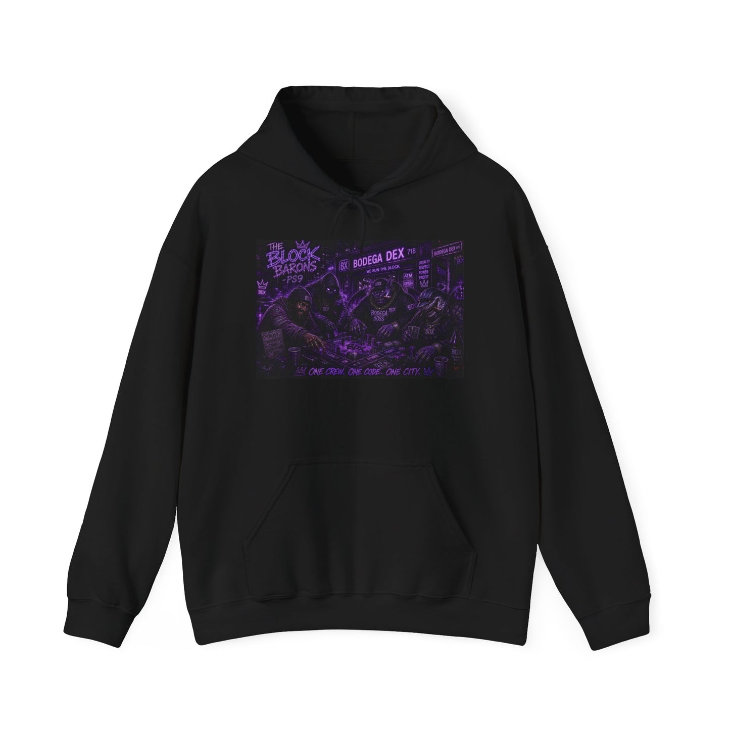 The Block Barons Shadow Edition — One Crew One Code One City — BDX Hoodie