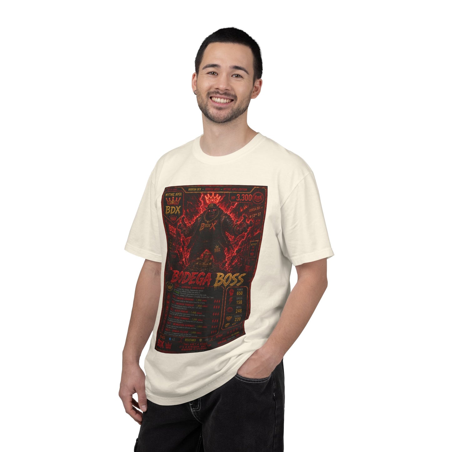 Bodega Boss Graphic T-Shirt — Retro Streetwear Poster Design