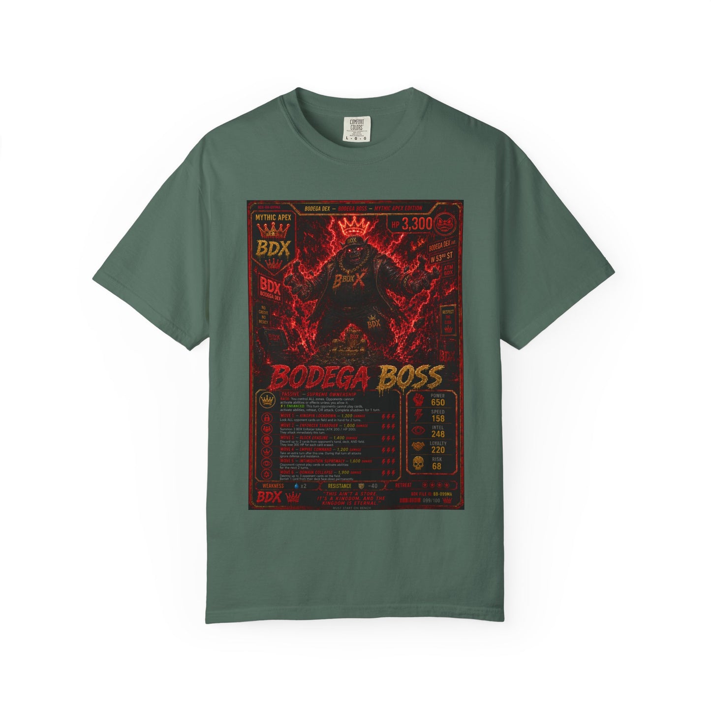 Bodega Boss Graphic T-Shirt — Retro Streetwear Poster Design