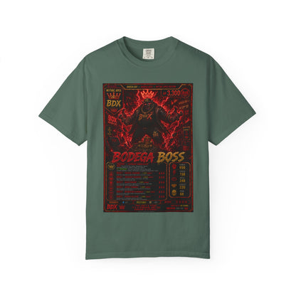 Bodega Boss Graphic T-Shirt — Retro Streetwear Poster Design