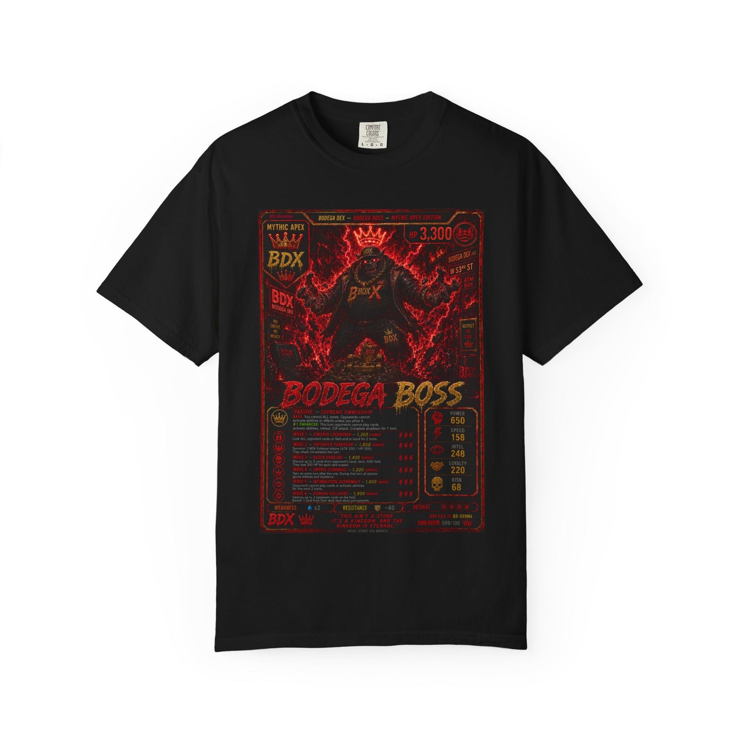 Bodega Boss Graphic T-Shirt — Retro Streetwear Poster Design