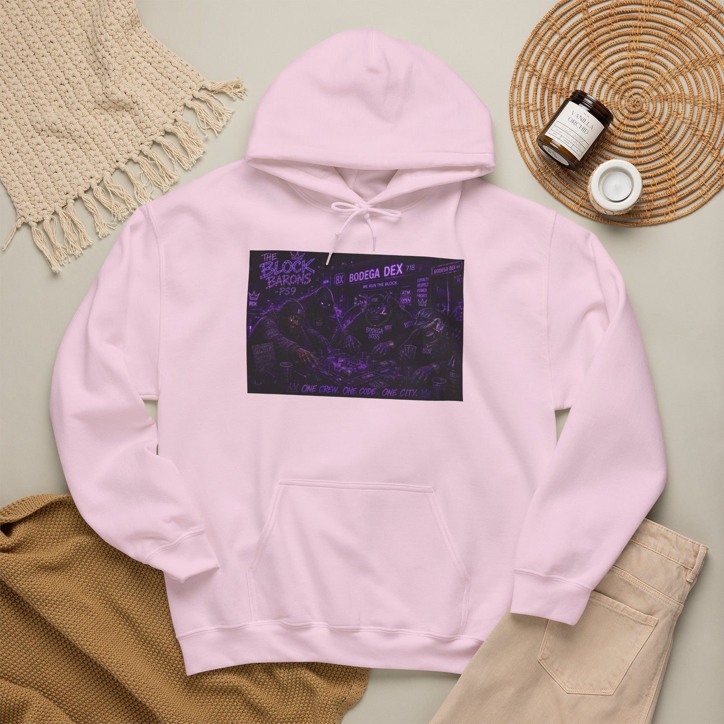 The Block Barons Shadow Edition — One Crew One Code One City — BDX Hoodie
