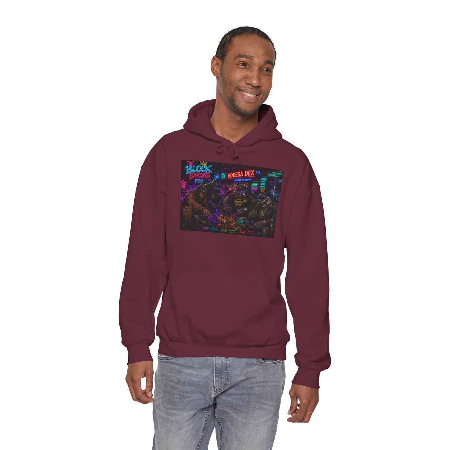 The Block Barons Neon Edition — One Crew One Code — BDX Hoodie