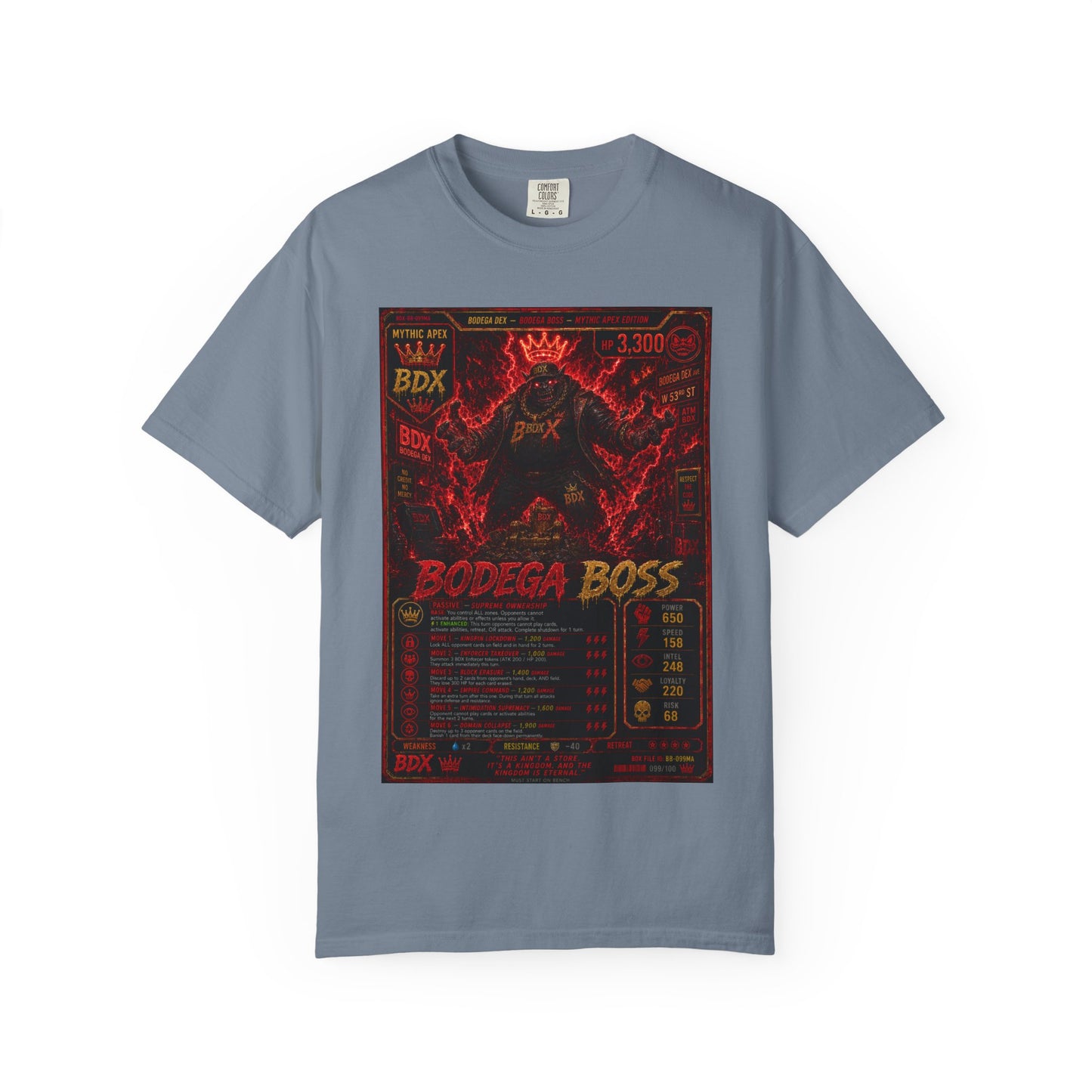 Bodega Boss Graphic T-Shirt — Retro Streetwear Poster Design