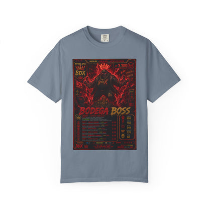 Bodega Boss Graphic T-Shirt — Retro Streetwear Poster Design