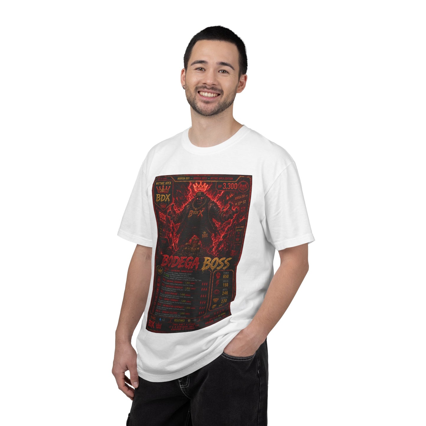 Bodega Boss Graphic T-Shirt — Retro Streetwear Poster Design