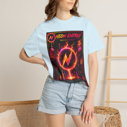 Neon Energy Power Runs The Block — BDX Energy Series — BDX Tee