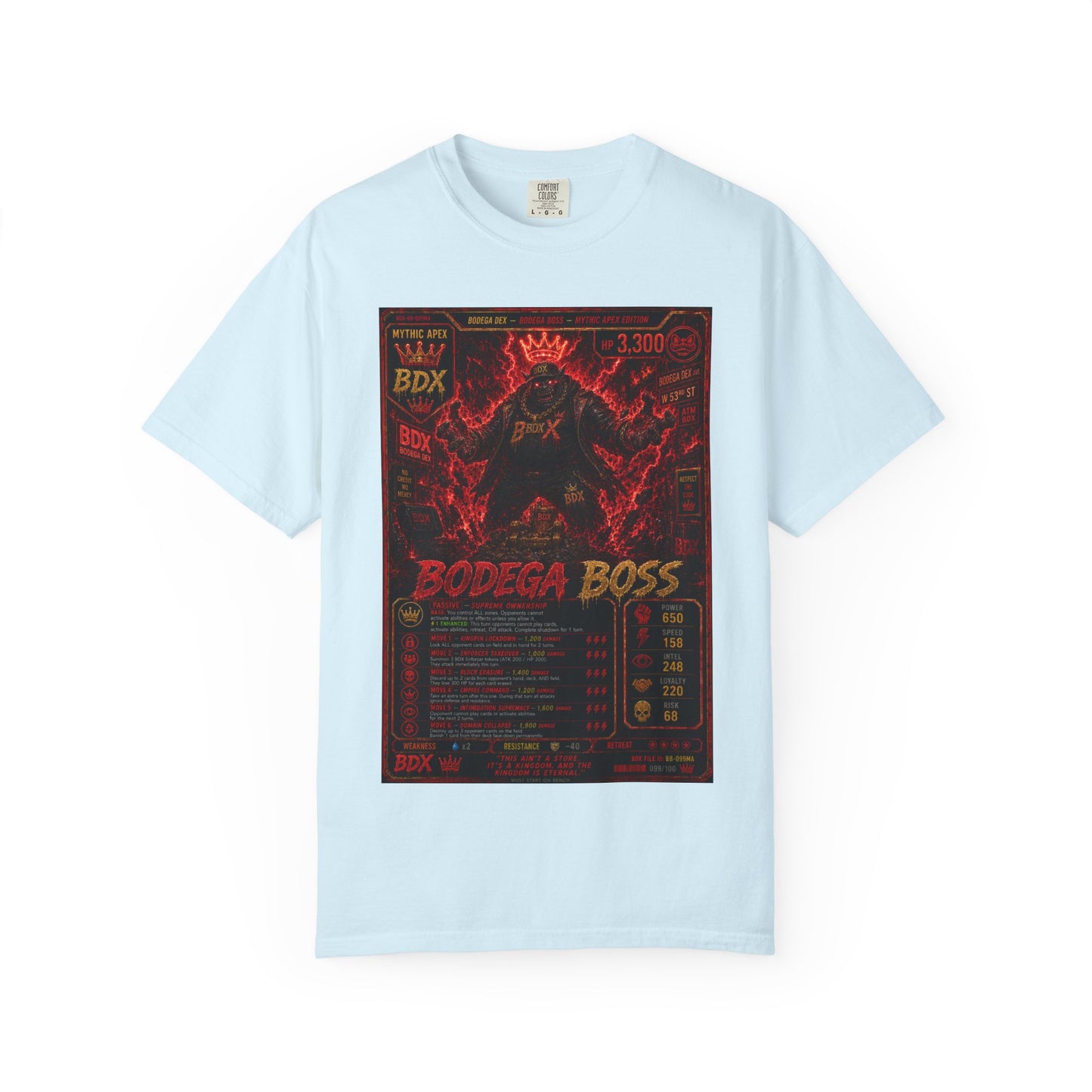 Bodega Boss Graphic T-Shirt — Retro Streetwear Poster Design