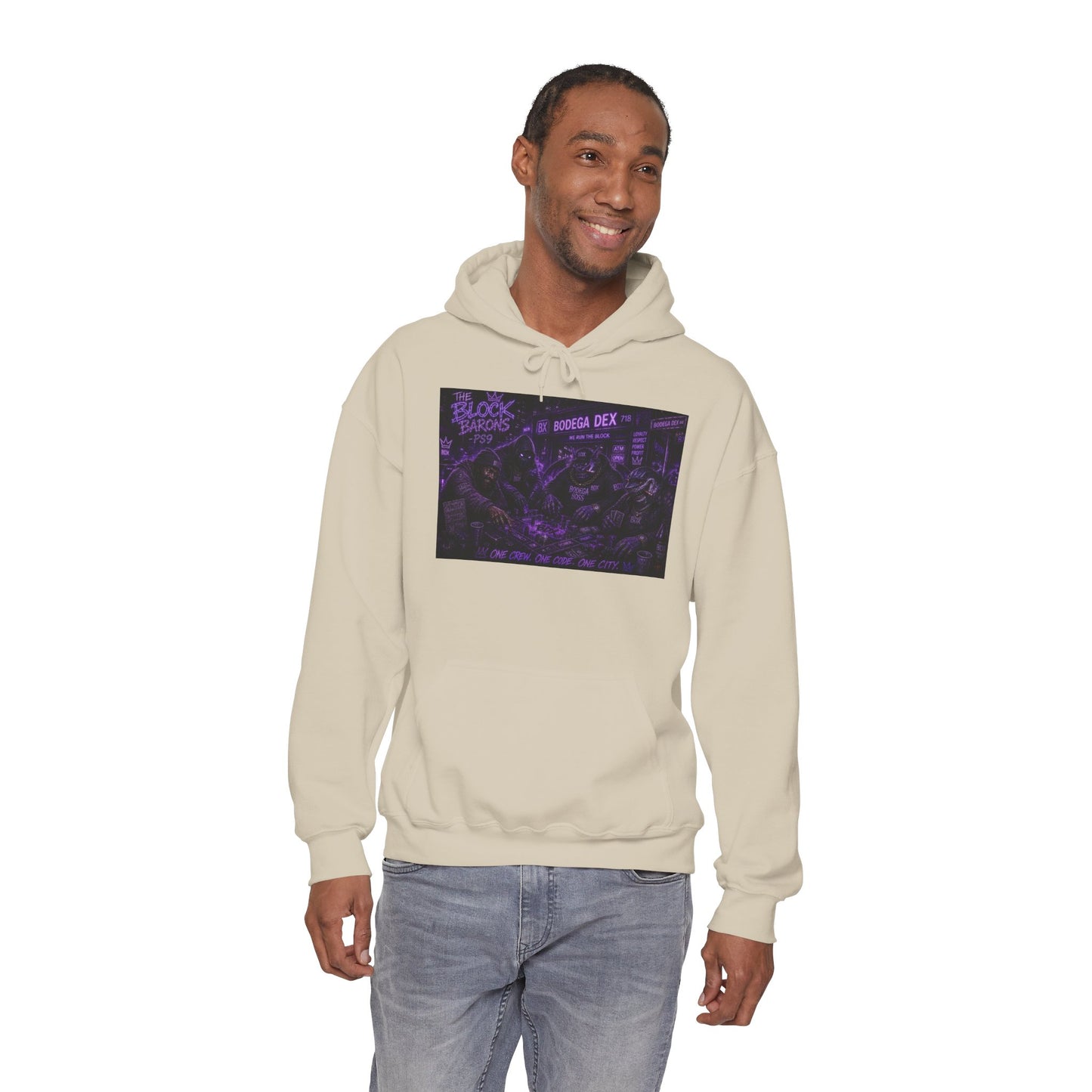 The Block Barons Shadow Edition — One Crew One Code One City — BDX Hoodie