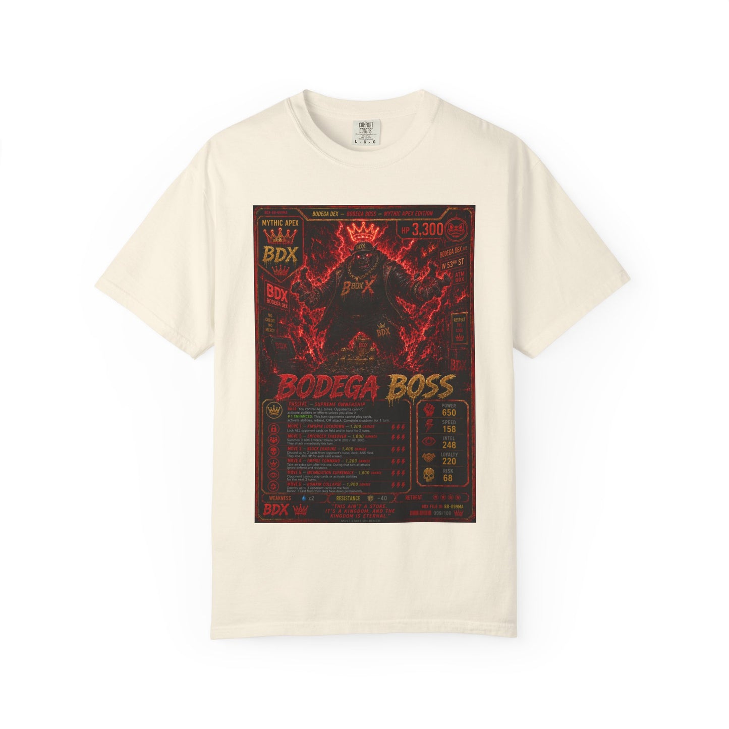 Bodega Boss Graphic T-Shirt — Retro Streetwear Poster Design