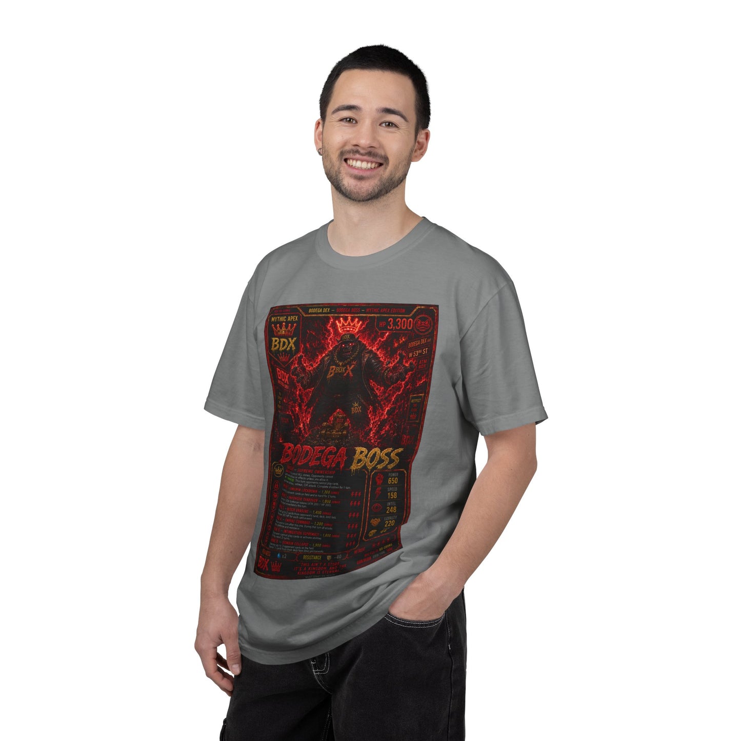 Bodega Boss Graphic T-Shirt — Retro Streetwear Poster Design