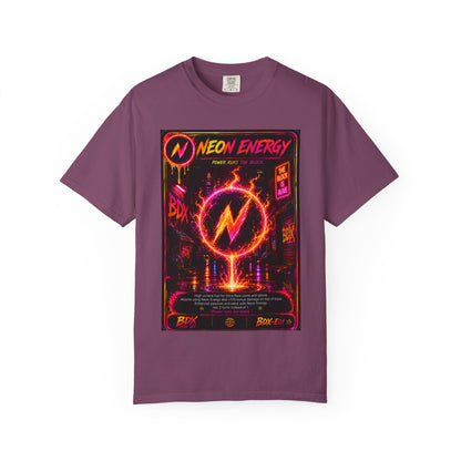 Neon Energy Power Runs The Block — BDX Energy Series — BDX Tee
