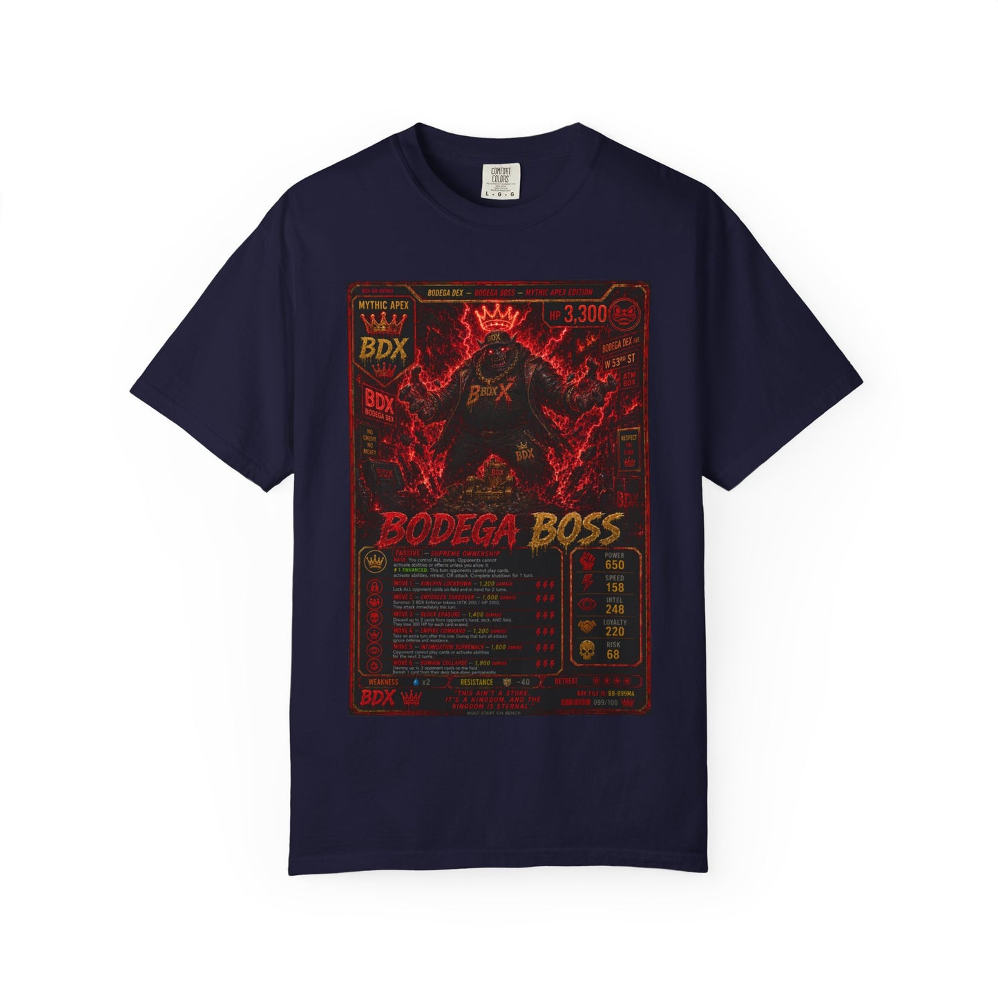 Bodega Boss Graphic T-Shirt — Retro Streetwear Poster Design