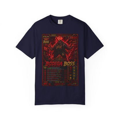 Bodega Boss Graphic T-Shirt — Retro Streetwear Poster Design