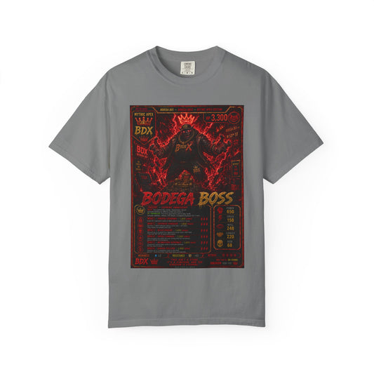 Bodega Boss Graphic T-Shirt — Retro Streetwear Poster Design