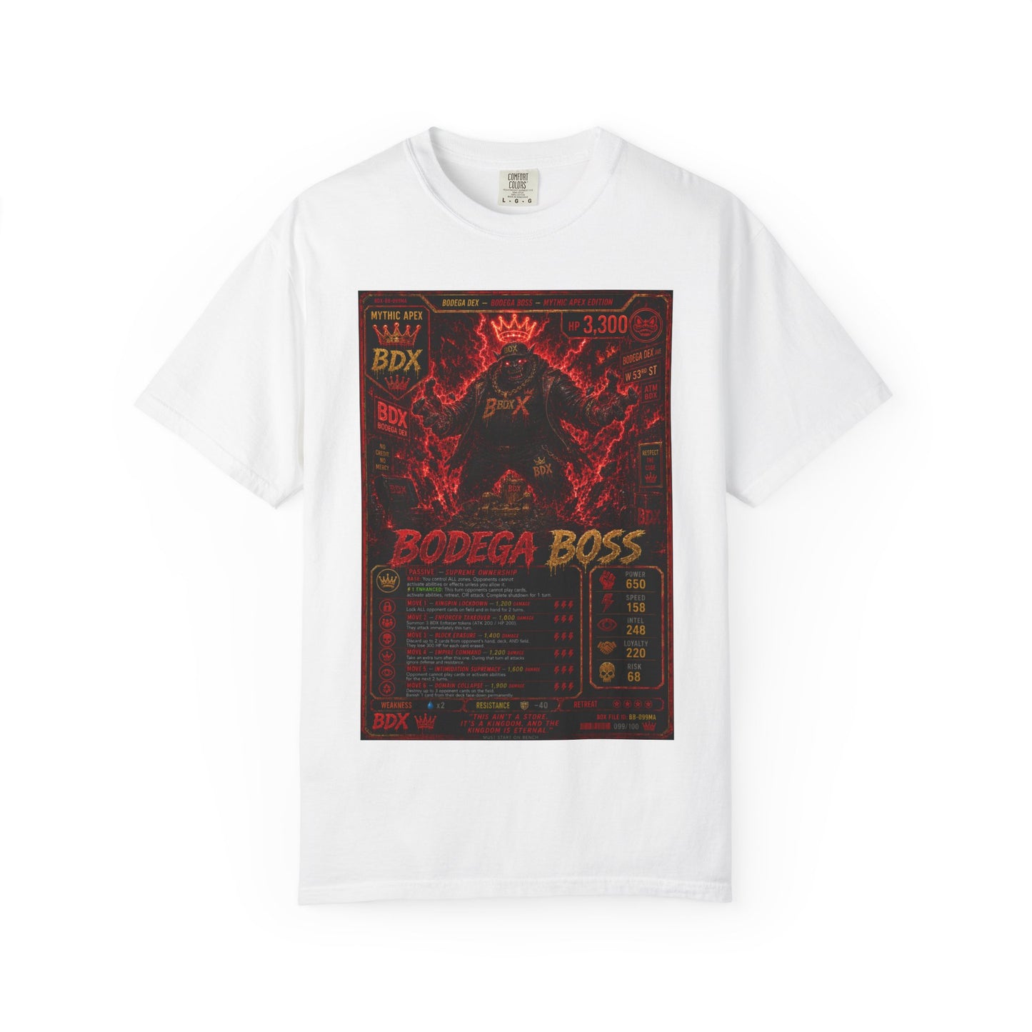 Bodega Boss Graphic T-Shirt — Retro Streetwear Poster Design