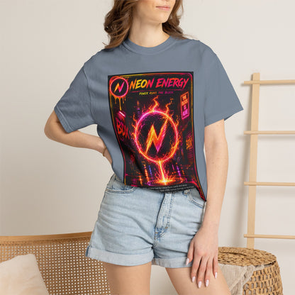 Neon Energy Power Runs The Block — BDX Energy Series — BDX Tee