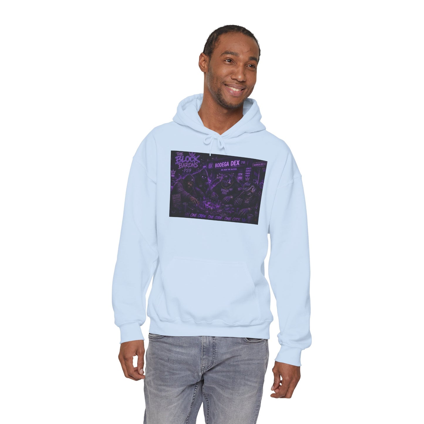 The Block Barons Shadow Edition — One Crew One Code One City — BDX Hoodie