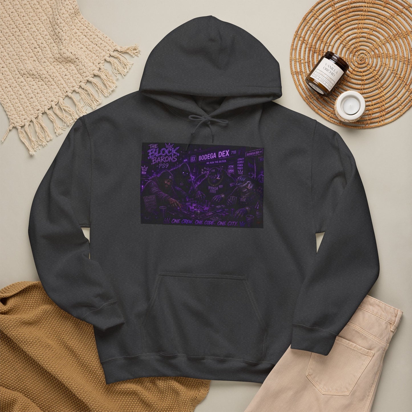 The Block Barons Shadow Edition — One Crew One Code One City — BDX Hoodie