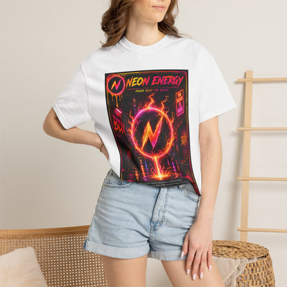 Neon Energy Power Runs The Block — BDX Energy Series — BDX Tee