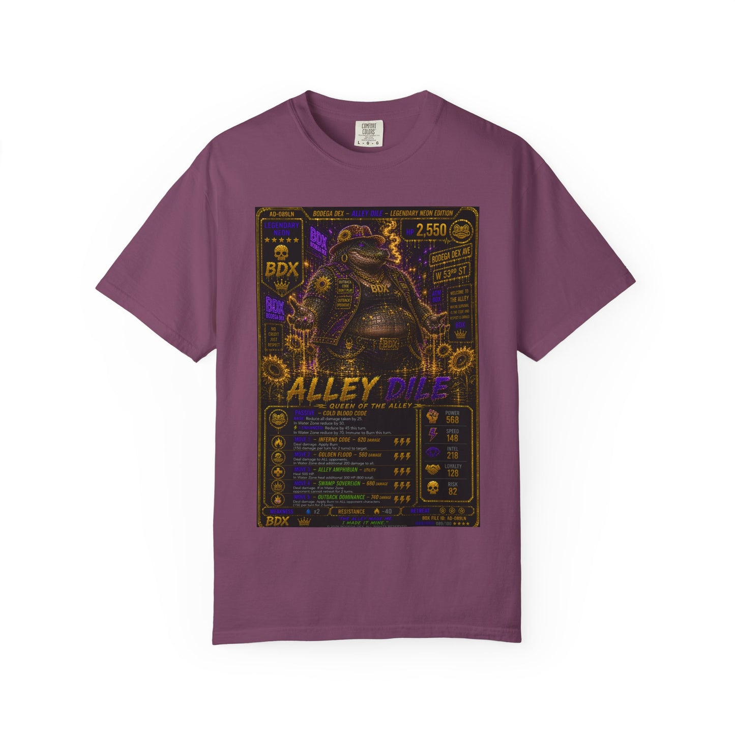 Alley Dile Legendary Neon Queen of the Alley — BDX Tee