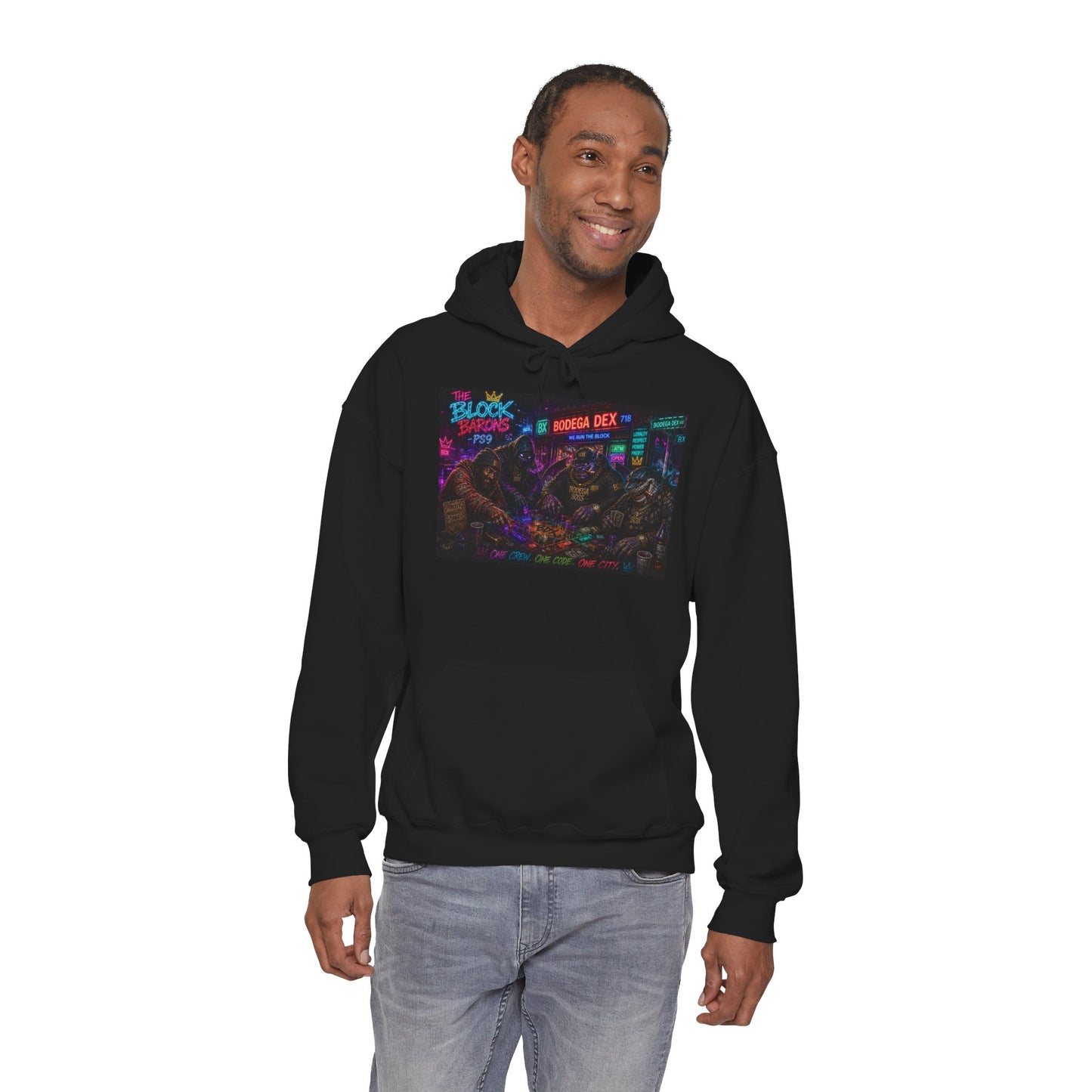 The Block Barons Neon Edition — One Crew One Code — BDX Hoodie